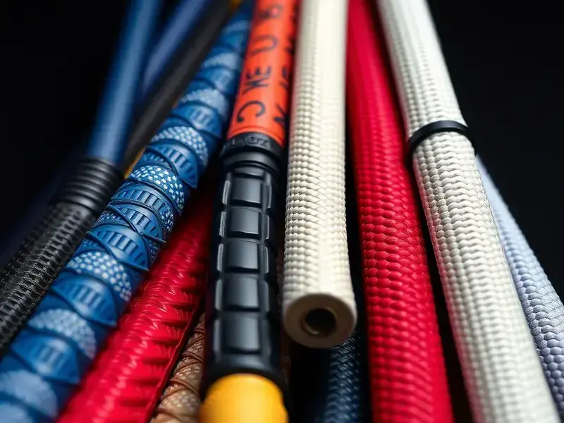Collection of premium golf grips in various colors